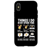 Ce que je fais pendant mon temps libre : cocktail amusant de pina colada Coque pour iPhone X/XS