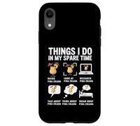Ce que je fais pendant mon temps libre : cocktail amusant de pina colada Coque pour iPhone XR