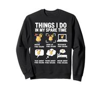 Ce que je fais pendant mon temps libre : cocktail amusant de pina colada Sweatshirt