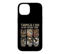 Ce Que Je Fais Pendant Mon Temps Libre - Dragon Lover Fantasy Humor Coque pour iPhone 14