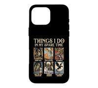 Ce Que Je Fais Pendant Mon Temps Libre - Dragon Lover Fantasy Humor Coque pour iPhone 16 Pro Max