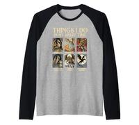 Ce Que Je Fais Pendant Mon Temps Libre - Dragon Lover Fantasy Humor Manche Raglan