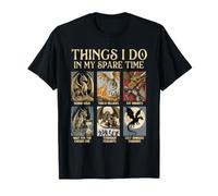 Ce Que Je Fais Pendant Mon Temps Libre - Dragon Lover Fantasy Humor T-Shirt