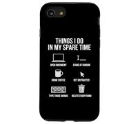 Ce Que Je Fais Pendant Mon Temps Libre : écrivain, employé de Bureau Coque pour iPhone SE (2020) / 7/8