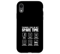 Ce Que Je Fais Pendant Mon Temps Libre en matière de détection de métaux Coque pour iPhone XR