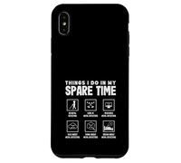 Ce Que Je Fais Pendant Mon Temps Libre en matière de détection de métaux Coque pour iPhone XS Max