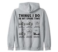 Ce Que Je Fais Pendant Mon Temps Libre en Tant Que Motard Sweat à Capuche