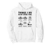 Ce Que Je Fais Pendant Mon Temps Libre en Tant Que Motard Sweat à Capuche