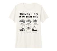 Ce Que Je Fais Pendant Mon Temps Libre en Tant Que Motard T-Shirt Haut de Gamme
