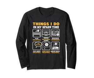 Ce Que Je Fais Pendant Mon Temps Libre Entraîneur de Volley-Ball Manche Longue