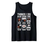 Ce Que Je Fais Pendant Mon Temps Libre Funny Chicken Farmer Egg Farm Débardeur