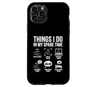 Ce Que Je Fais Pendant Mon Temps Libre Funny Railfan Trainspotting Coque pour iPhone 11 Pro