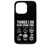 Ce Que Je Fais Pendant Mon Temps Libre Funny Railfan Trainspotting Coque pour iPhone 13 Pro