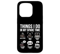 Ce Que Je Fais Pendant Mon Temps Libre Funny Railfan Trainspotting Coque pour iPhone 15 Pro