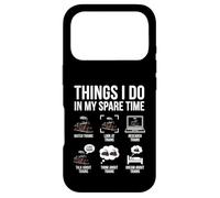 Ce Que Je Fais Pendant Mon Temps Libre Funny Railfan Trainspotting Coque pour iPhone 17 Pro