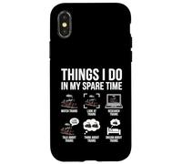 Ce Que Je Fais Pendant Mon Temps Libre Funny Railfan Trainspotting Coque pour iPhone X/XS