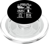 Ce Que Je Fais Pendant Mon Temps Libre Funny Trucker Logbook Driver PopSockets PopGrip pour MagSafe