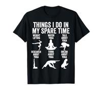 Ce Que Je Fais Pendant Mon Temps Libre | Funny Yoga T-Shirt