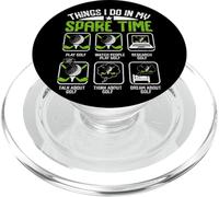 Ce Que Je Fais Pendant Mon Temps Libre Golf Funny PopSockets PopGrip pour MagSafe