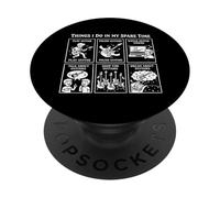 Ce Que Je Fais Pendant Mon Temps Libre : Guitariste d'un Groupe de Heavy Metal Rock PopSockets PopGrip Adhésif