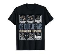 Ce Que Je Fais Pendant Mon Temps Libre Humour Géologie Roche T-Shirt