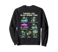 Ce Que Je Fais Pendant Mon Temps Libre Jardinage hydroponique Frog Meme Sweatshirt