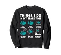 Ce Que Je Fais Pendant Mon Temps Libre Jeux de réalité virtuelle et de réalité virtuelle Sweatshirt