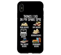 Ce que je fais pendant mon temps libre : lire des livres, acheter des livres, faire des recherches, B Coque pour iPhone XS Max