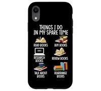 Ce que je fais pendant mon temps libre : lire des livres, acheter des livres, faire des recherches, B Coque pour iPhone XR
