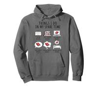 Ce Que Je Fais Pendant Mon Temps Libre : Lire des Livres, Funny Bookworm Sweat à Capuche