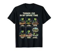 Ce Que Je Fais Pendant Mon Temps Libre Model Railroading Train Frog T-Shirt