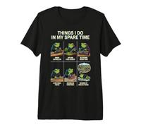 Ce Que Je Fais Pendant Mon Temps Libre Model Railroading Train Frog T-Shirt Haut de Gamme