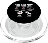 Ce Que Je Fais Pendant Mon Temps Libre Moto Cross Enduro PopSockets PopGrip pour MagSafe