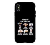 Ce Que Je Fais Pendant Mon Temps Libre : Musculation Coque pour iPhone X/XS