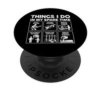 Ce Que Je Fais Pendant Mon Temps Libre Musique Rock Groupe de Rock Guitariste PopSockets PopGrip Adhésif