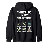 Ce Que Je Fais Pendant Mon Temps Libre : Observation Amusante de Dinosaures Sweat à Capuche