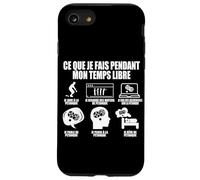 Ce Que Je Fais Pendant Mon Temps Libre Pétanque Humour Coque pour iPhone SE (2020) / 7/8