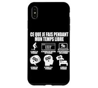 Ce Que Je Fais Pendant Mon Temps Libre Pétanque Humour Coque pour iPhone XS Max