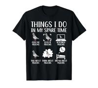 Ce Que Je Fais Pendant Mon Temps Libre Pigeon Bird Whisperer Stay Coo T-Shirt Graphique avec Valeur, Homme, Noir, XL