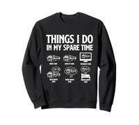 Ce Que Je Fais Pendant Mon Temps Libre - Racing Car Muscle Car Guy Sweatshirt