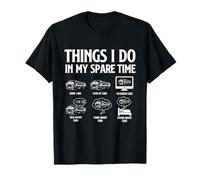 Ce Que Je Fais Pendant Mon Temps Libre - Racing Car Muscle Car Guy T-Shirt
