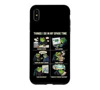 Ce Que Je Fais Pendant Mon Temps Libre Teacher Frog School Life Meme Coque pour iPhone XS Max