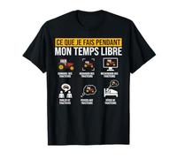 Ce Que Je Fais Pendant Mon Temps Libre Tractor Farmer T-Shirt