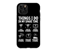 Ce Que Je Fais Pendant Mon Temps Libre : Une tempête, Une tornade Coque pour iPhone 11 Pro