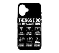Ce Que Je Fais Pendant Mon Temps Libre : Une tempête, Une tornade Coque pour iPhone 16