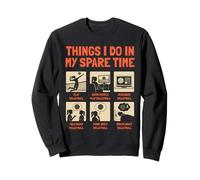Ce Que Je Fais Pendant Mon Temps Libre : Volley-Ball, Design pour Filles Sweatshirt