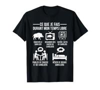 Ce Que Je Fais Temps Libre Sanglier Cadeau Chasseur T-Shirt