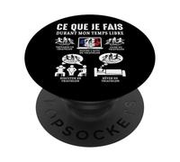 Ce Que Je Fais Triathlon Triathlète drôle PopSockets PopGrip Adhésif