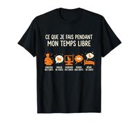 Ce Que Je Fait Pendant Mon Temps Libre Cadeau Maman Chat T-Shirt