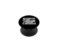 Ce Que Je Veux pour Un Amateur de Voitures, Un mécanicien, Un Garage, Un Gars PopSockets PopGrip Adhésif